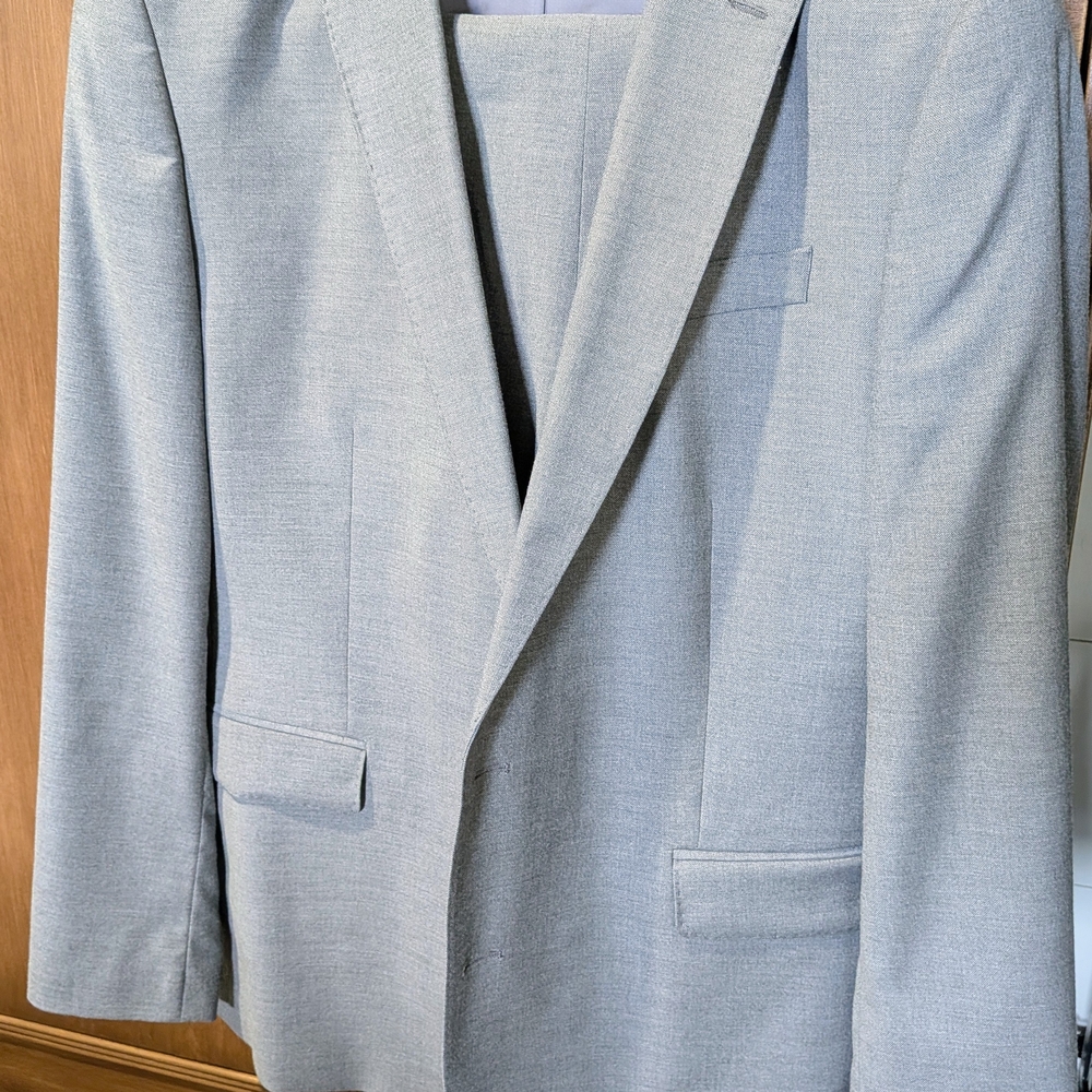 JF J.Ferrar Light Gray Suit Jacket